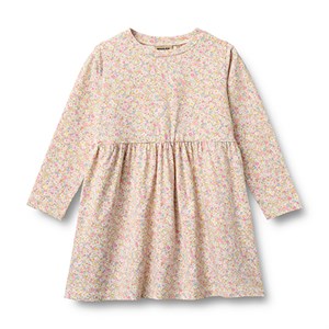 Wheat - Jersey Dress Sessa LS, Blush Flower Meadow